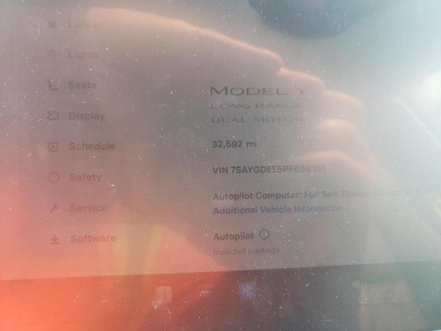 2023 TESLA MODEL Y 7SAYGDEE5PF666361