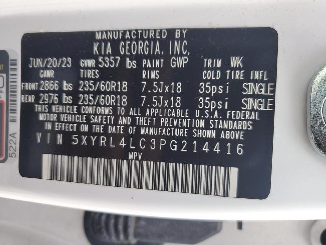 2023 KIA SORENTO S 5XYRL4LC3PG214416
