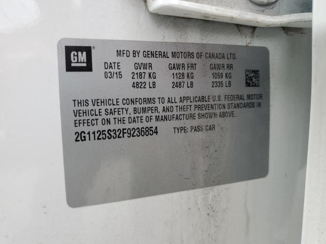 2015 CHEVROLET IMPALA LT 2G1125S32F9236854
