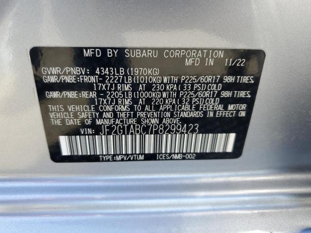 2023 SUBARU CROSSTREK JF2GTABC7P8299423