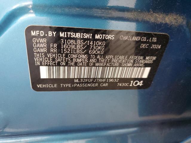 2024 MITSUBISHI MIRAGE G4 ML32FUFJ7RHF19632