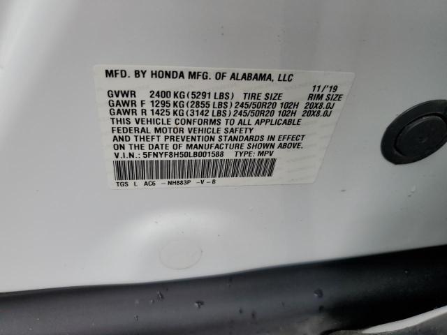 2020 HONDA PASSPORT E 5FNYF8H50LB001588