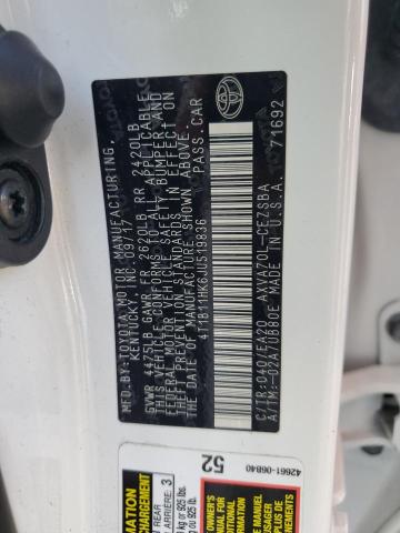 2018 TOYOTA CAMRY L 4T1B11HK6JU519836