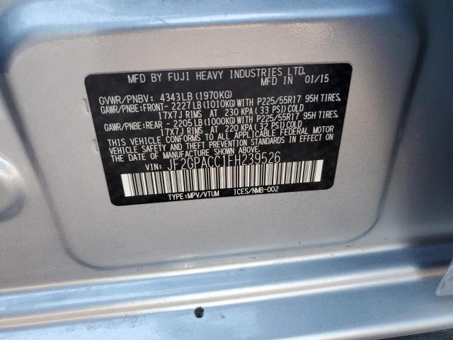 2015 SUBARU XV CROSSTR JF2GPACC1FH239526