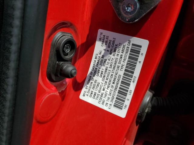 2016 HONDA CIVIC TOUR 2HGFC1F9XGH654203