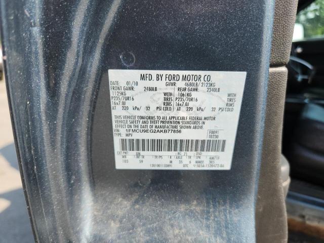 2010 FORD ESCAPE LIM - 1FMCU9EG2AKB77856