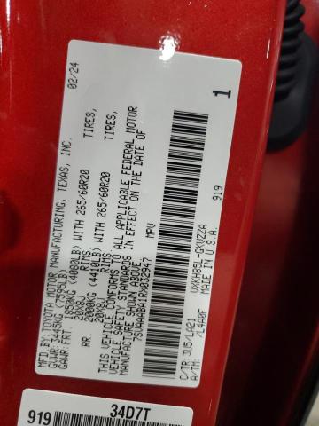 2024 TOYOTA SEQUOIA SR 7SVAAABA1RX032947
