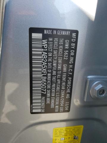 2015 PORSCHE MACAN S WP1AB2A5XFLB65077