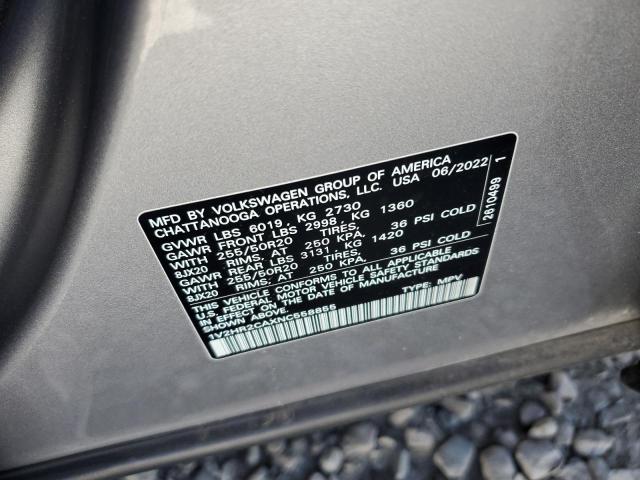 2022 VOLKSWAGEN ATLAS SE 1V2HR2CAXNC558855