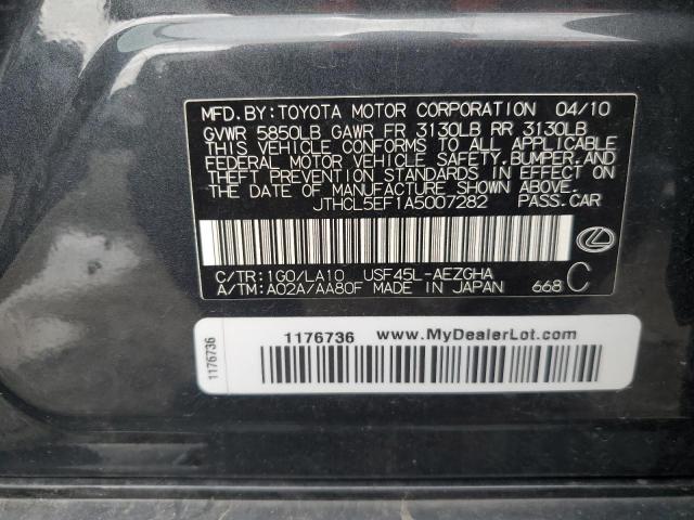 2010 LEXUS LS 460 - JTHCL5EF1A5007282