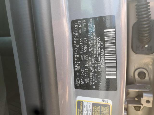 2022 HYUNDAI ELANTRA SE KMHLL4AG7NU298386