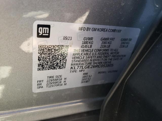2024 CHEVROLET TRAX 1RS KL77LGE26RC053805