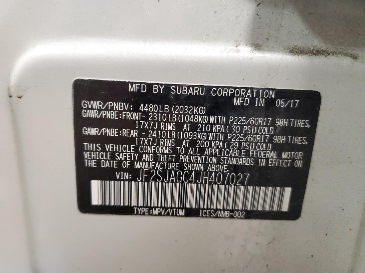 SUBARU FORESTER 2.5I PREMIUM