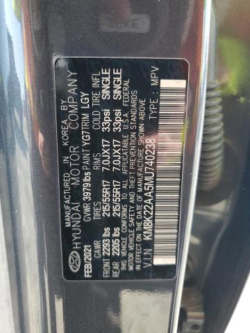 2021 HYUNDAI KONA SEL KM8K22AA5MU740238