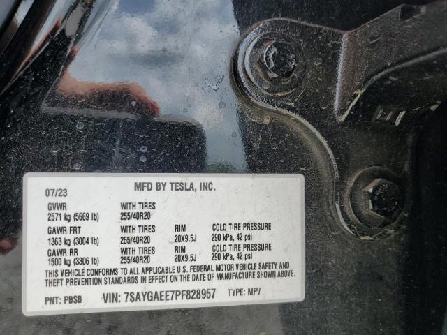 2023 TESLA MODEL Y 7SAYGAEE7PF828957