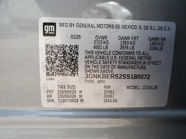2025 CHEVROLET BLAZER RS 3GNKBERS2SS180072