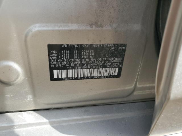 2015 SUBARU LEGACY 2.5 4S3BNBD69F3068602