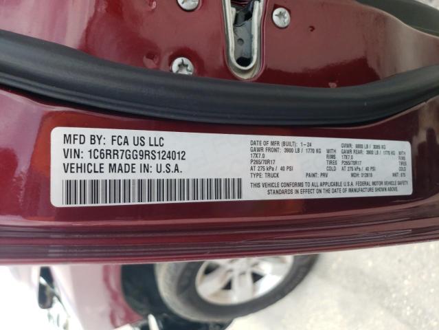 2024 RAM 1500 CLASS 1C6RR7GG9RS124012