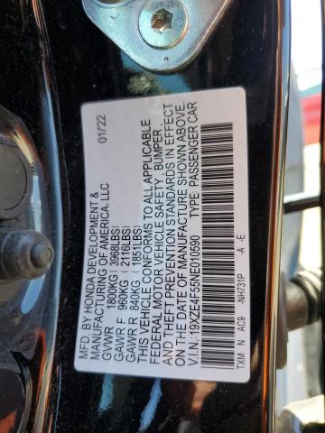 2022 HONDA INSIGHT EX - 19XZE4F55NE010590