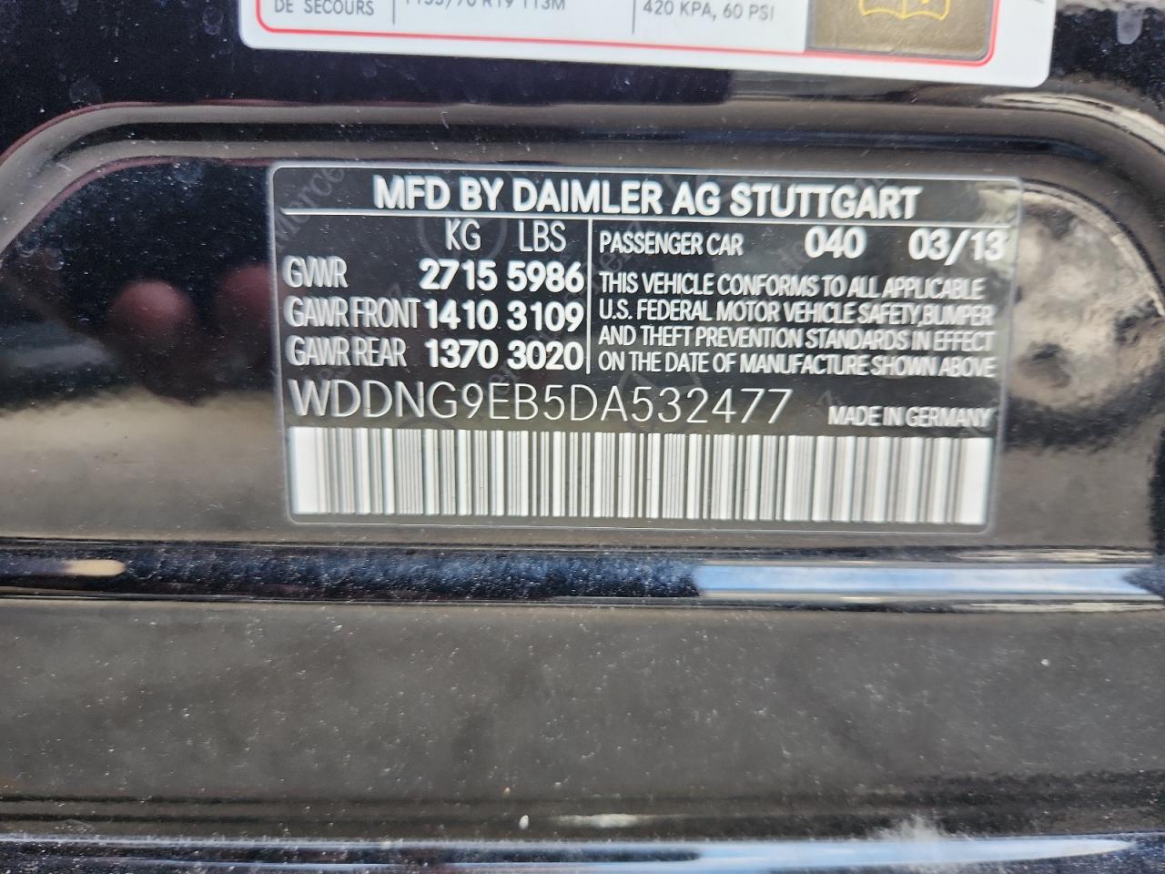 MERCEDES-BENZ S-CLASS 550 4MATIC