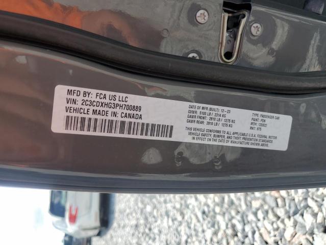 2023 DODGE CHARGER GT 2C3CDXHG3PH700889
