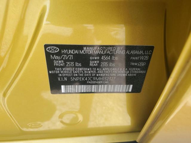 2021 HYUNDAI SONATA N L 5NPEK4JC9MH132327