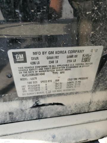 2018 BUICK ENCORE KL4CJ3SB9JB614040