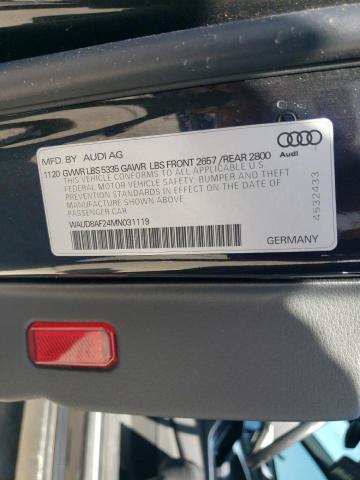 2021 AUDI A6 PREMIUM WAUD8AF24MN031119