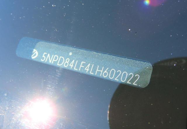 2020 HYUNDAI ELANTRA SEL 5NPD84LF4LH602022