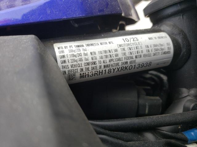 2024 YAMAHA YZFR3 A MH3RH18YXRK013938