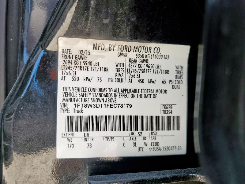 2015 FORD F350 SUPER - 1FT8W3DT1FEC78179