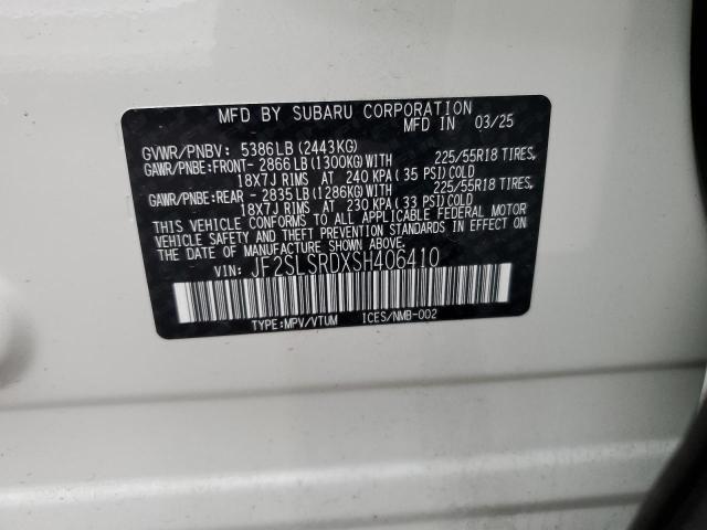 2025 SUBARU FORESTER LIMITED JF2SLSRDXSH406410