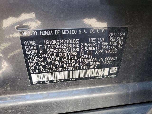 2025 HONDA HR-V LX - 3CZRZ2H39SM738901