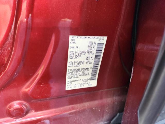 2017 NISSAN TITAN SV 1N6AA1E69HN537028