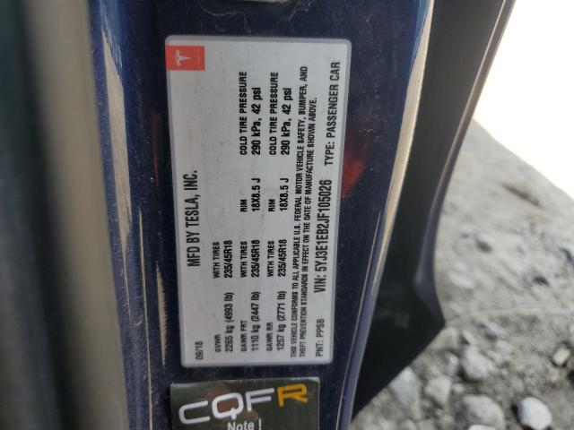 2018 TESLA MODEL 3 5YJ3E1EB2JF105026