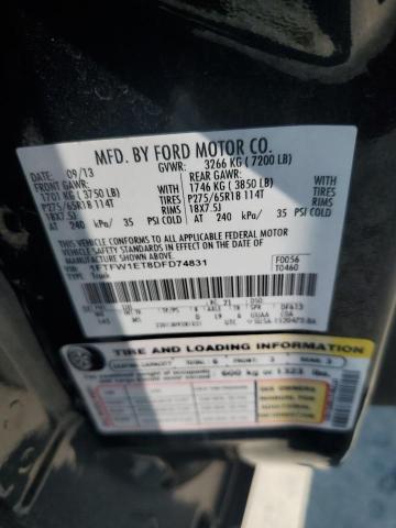 2013 FORD F150 SUPER - 1FTFW1ET8DFD74831