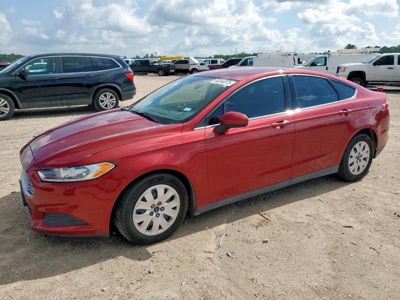 FORD FUSION S 2013 red  gas 3FA6P0G72DR385422 photo #1