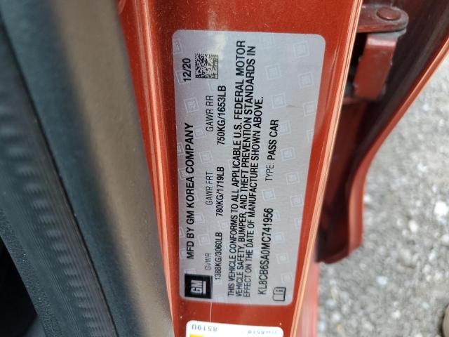 2021 CHEVROLET SPARK LS - KL8CB6SA0MC741956