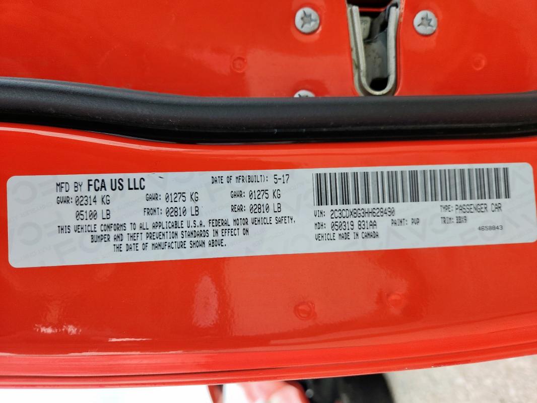 2017 DODGE CHARGER SE - 2C3CDXBG3HH628490