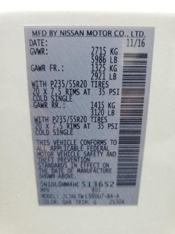 2017 INFINITI QX60 5N1DL0MM4HC513652
