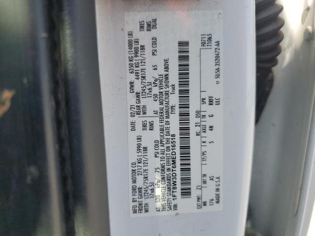 2021 FORD F350 SUPER 1FT8W3DT6MED16518