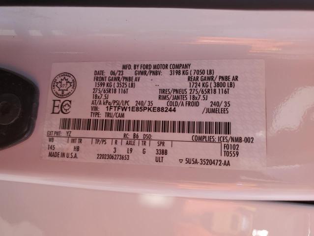 1FTFW1E85PKE88244 2023 FORD F-150