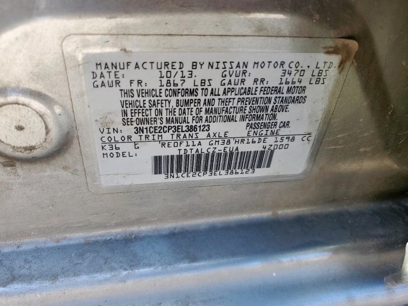 2014 NISSAN VERSA NOTE - 3N1CE2CP3EL386123