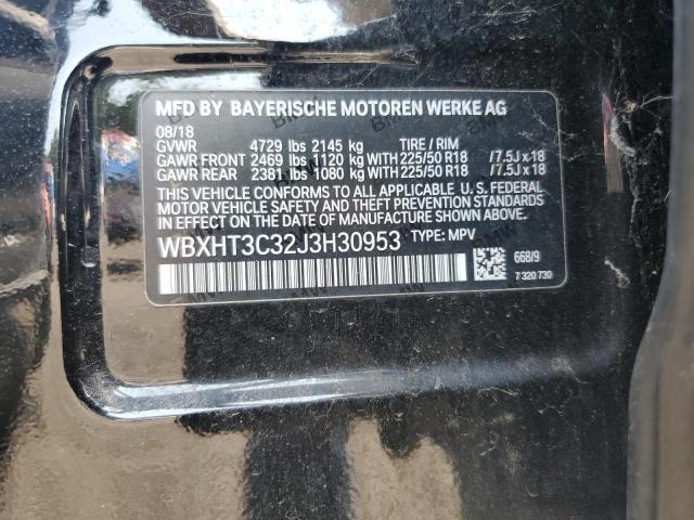 2018 BMW X1 XDRIVE2 WBXHT3C32J3H30953