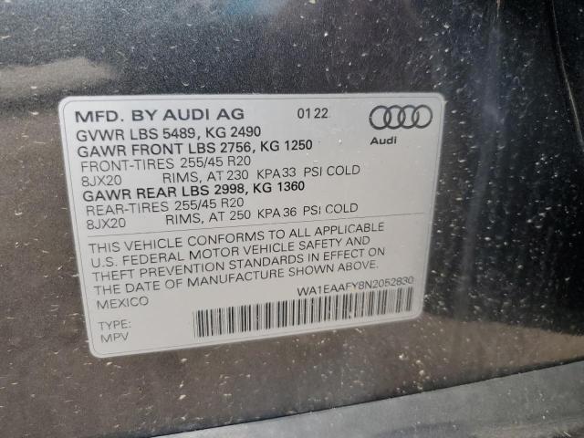 2022 AUDI Q5 PREMIUM - WA1EAAFY8N2052830