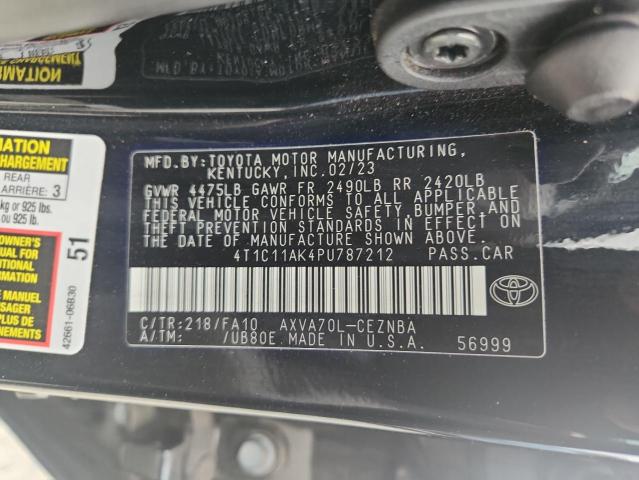 2023 TOYOTA CAMRY LE 4T1C11AK4PU787212