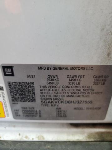 2017 BUICK ENCLAVE 5GAKVCKD8HJ327555