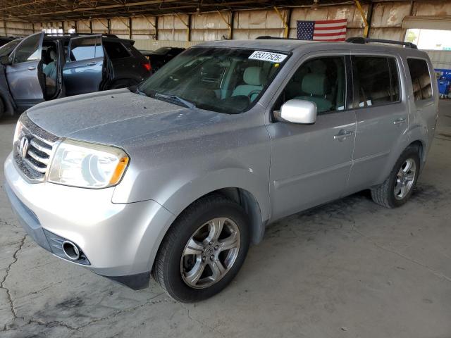 HONDA PILOT EX 2013 silver  gas 5FNYF3H49DB032723 photo #1