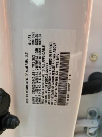 2021 HONDA PILOT EXL 5FNYF6H5XMB051520