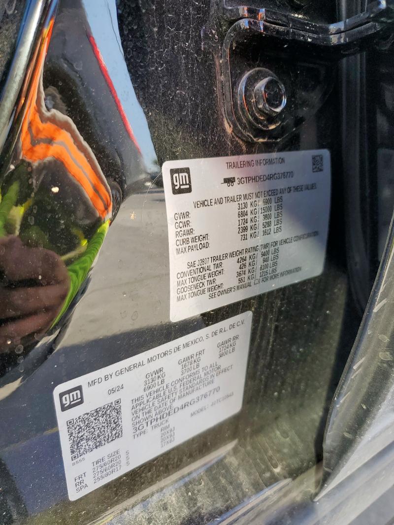 2024 GMC SIERRA C15 3GTPHDED4RG376770